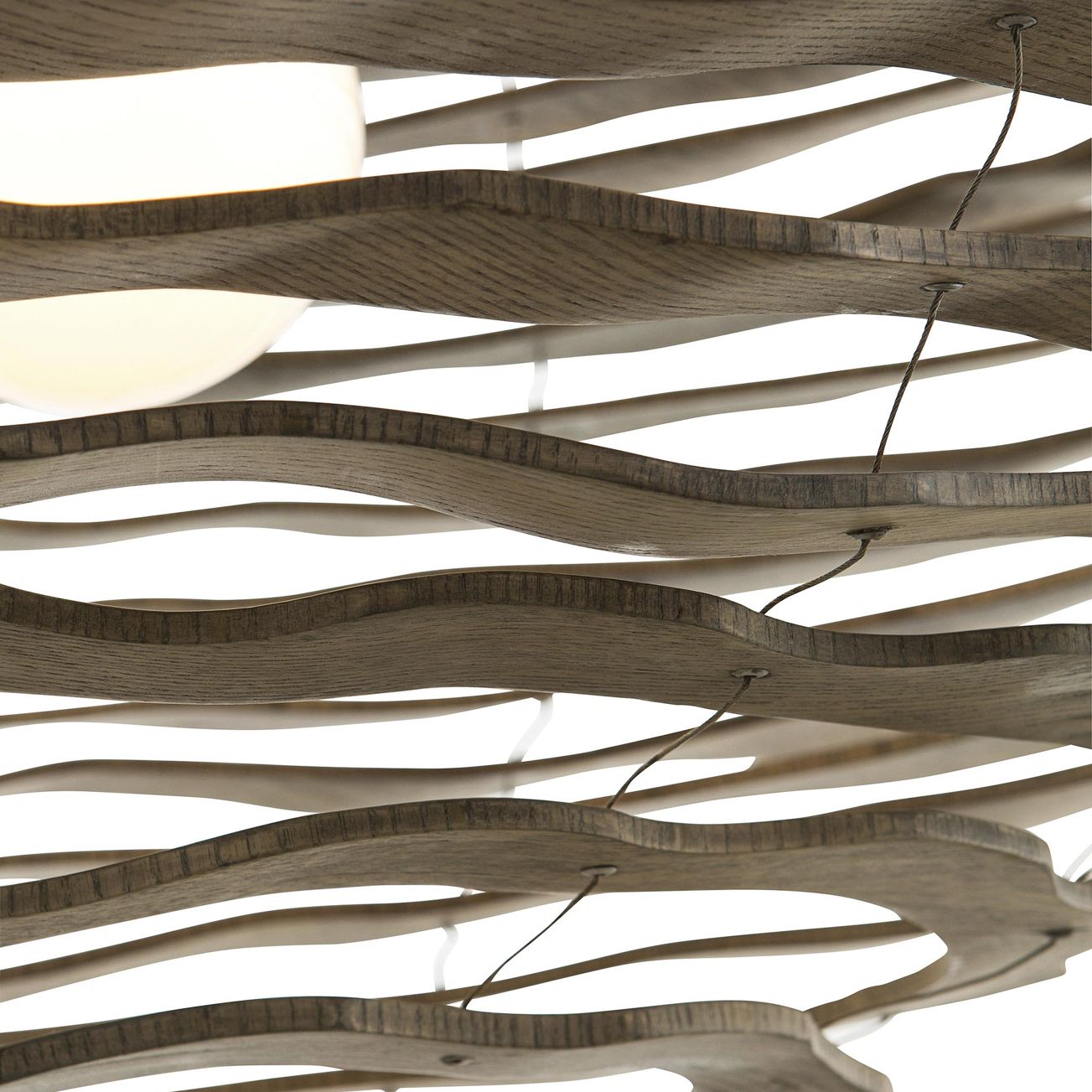 Arteriors Home Rook 24" Wide Natural Wood Pendant Light