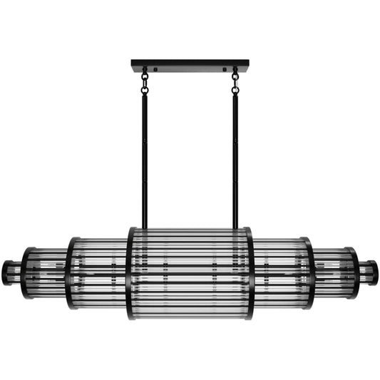 Avenue Lighting Waldorf 28 Light 64" Wide Linear Chandelier