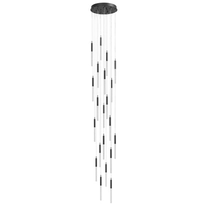Avenue Lighting Main St. 21 Light 22" Wide LED Multi Light Pendant with Boa Glass Shades