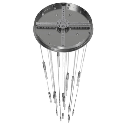 Avenue Lighting Main St. 21 Light 22" Wide LED Multi Light Pendant with Boa Glass Shades
