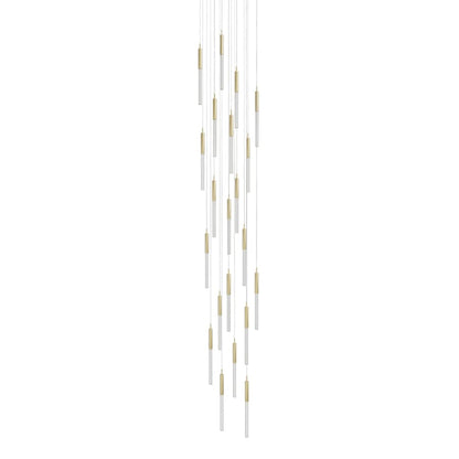 Avenue Lighting Main St. 21 Light 22" Wide LED Multi Light Pendant with Boa Glass Shades