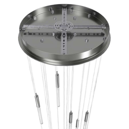 Avenue Lighting Main St. 21 Light 22" Wide LED Multi Light Pendant with Snow Glass Shades