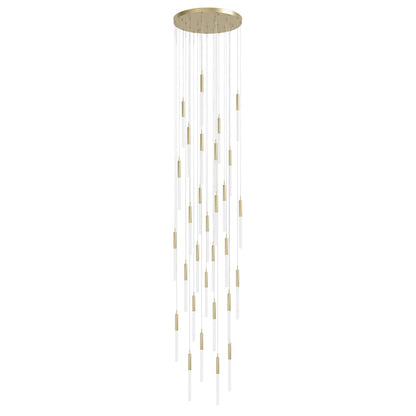Avenue Lighting Main St. 31 Light 30" Wide LED Multi Light Pendant with Frosted Glass Shades
