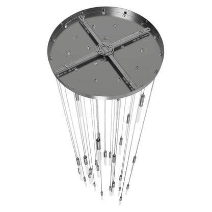 Avenue Lighting Main St. 31 Light 30" Wide LED Multi Light Pendant with Frosted Glass Shades