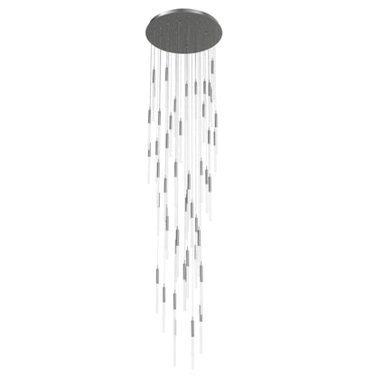 Avenue Lighting Main St. 51 Light 37" Wide LED Multi Light Pendant with Frosted Glass Shades