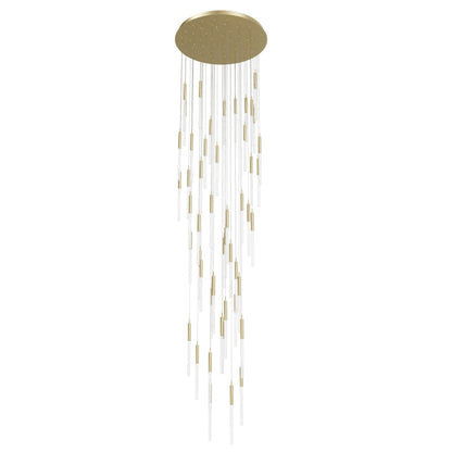 Avenue Lighting Main St. 51 Light 37" Wide LED Multi Light Pendant with Frosted Glass Shades