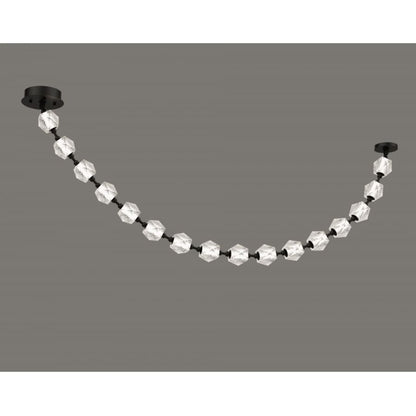 Avenue Lighting Beluga 74" Wide LED Linear Pendant with Faceted Acrylic Shades