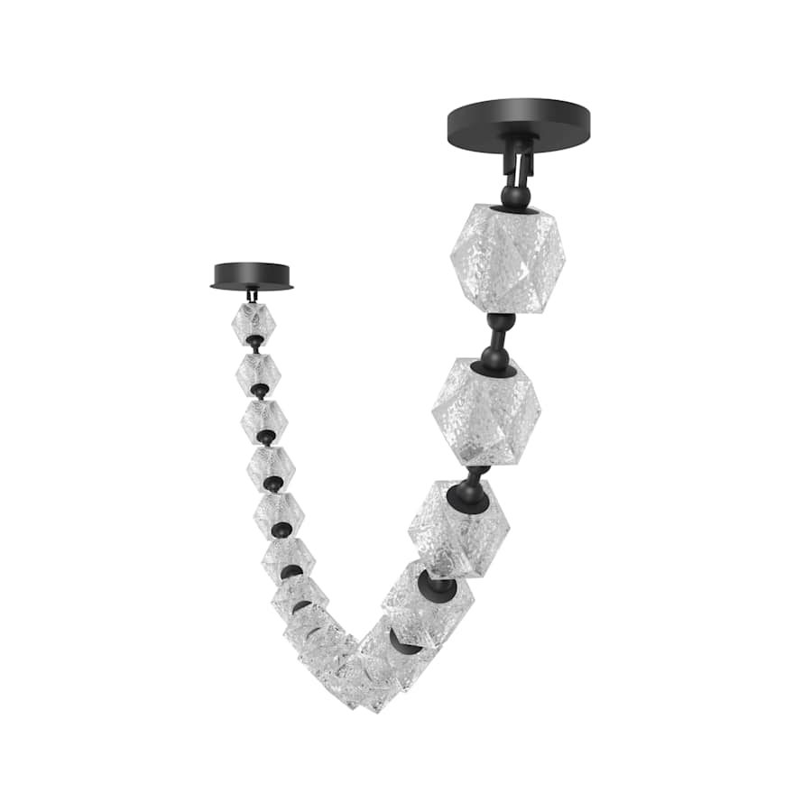 Avenue Lighting Beluga 74" Wide LED Linear Pendant with Faceted Acrylic Shades