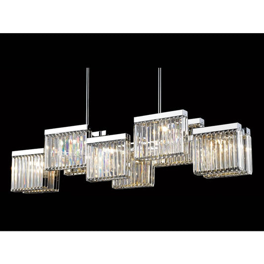 Avenue Lighting Broadway 10 Light 57" Wide Linear Chandelier