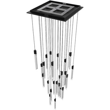 Avenue Lighting Alpine 31 Light 36" Wide LED Multi Light Pendant with Marbleized Crystal Shades