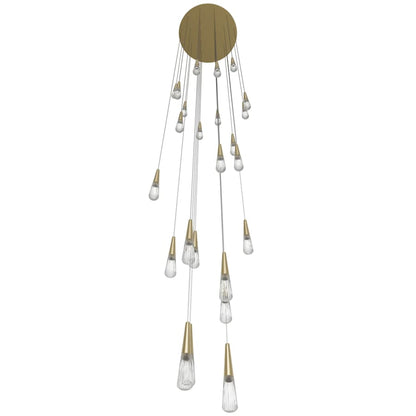 Avenue Lighting Encino 25 Light 30" Wide LED Crystal Multi Light Pendant with Clear Crystal Shades