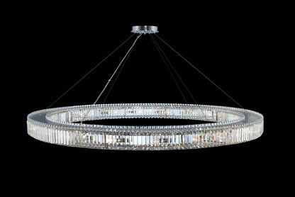 Rondelle 72x5" 20-Light Contemporary Large Pendants by AllegriBy Allegri Crystal by Kalco Lighting