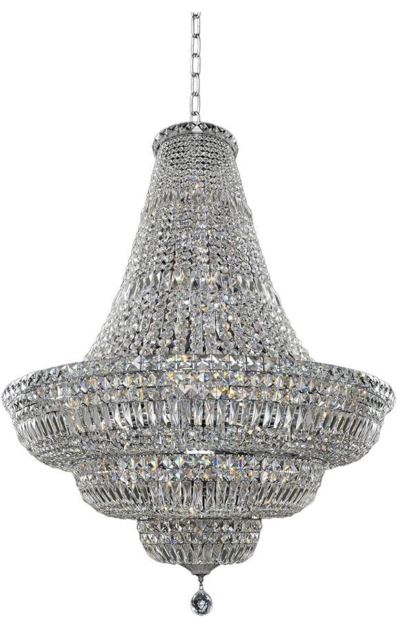 Allegri Betti Crystal Pendant, Chrome With Firenze Clear Crystal, 36By Allegri Crystal by Kalco Lighting