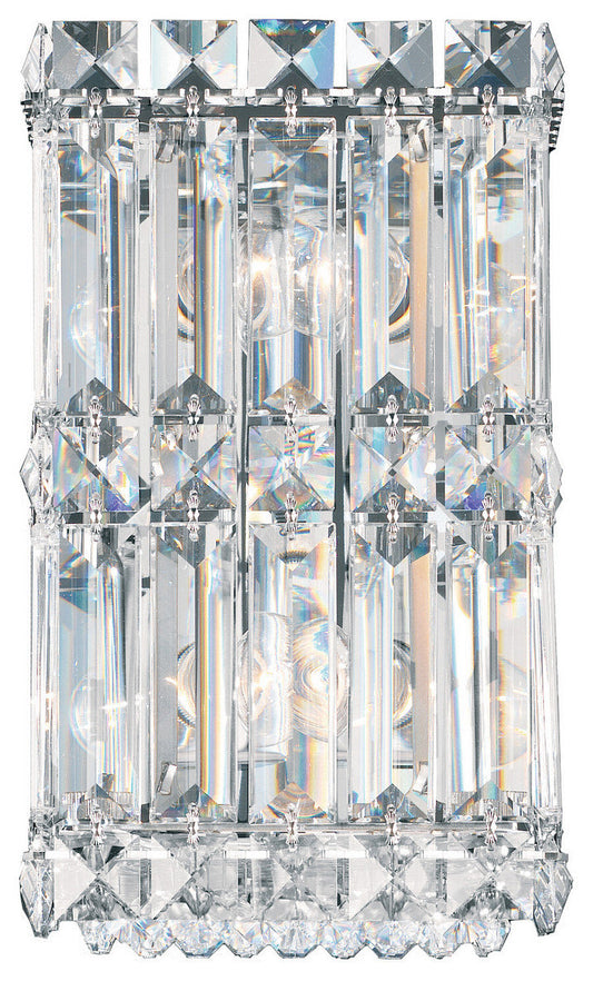 Quantum 2-Light Wall Sconce in Stainless SteelBy Schonbek