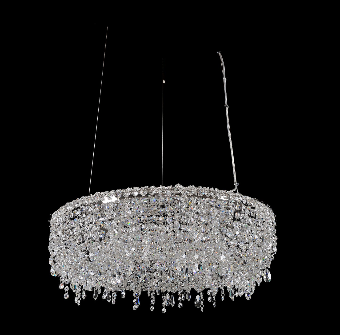 Voltare 32x7" 9-Light Transitional Large Pendants by AllegriBy Allegri Crystal by Kalco Lighting