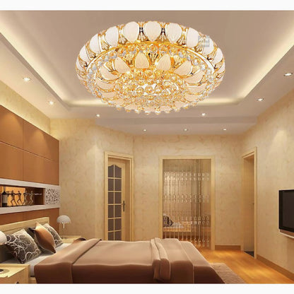 Acerenza | Luxury Modern Crystal LED Chandelier, Dia31.4xh9.8", Warm LightBy Miron Demid LLC