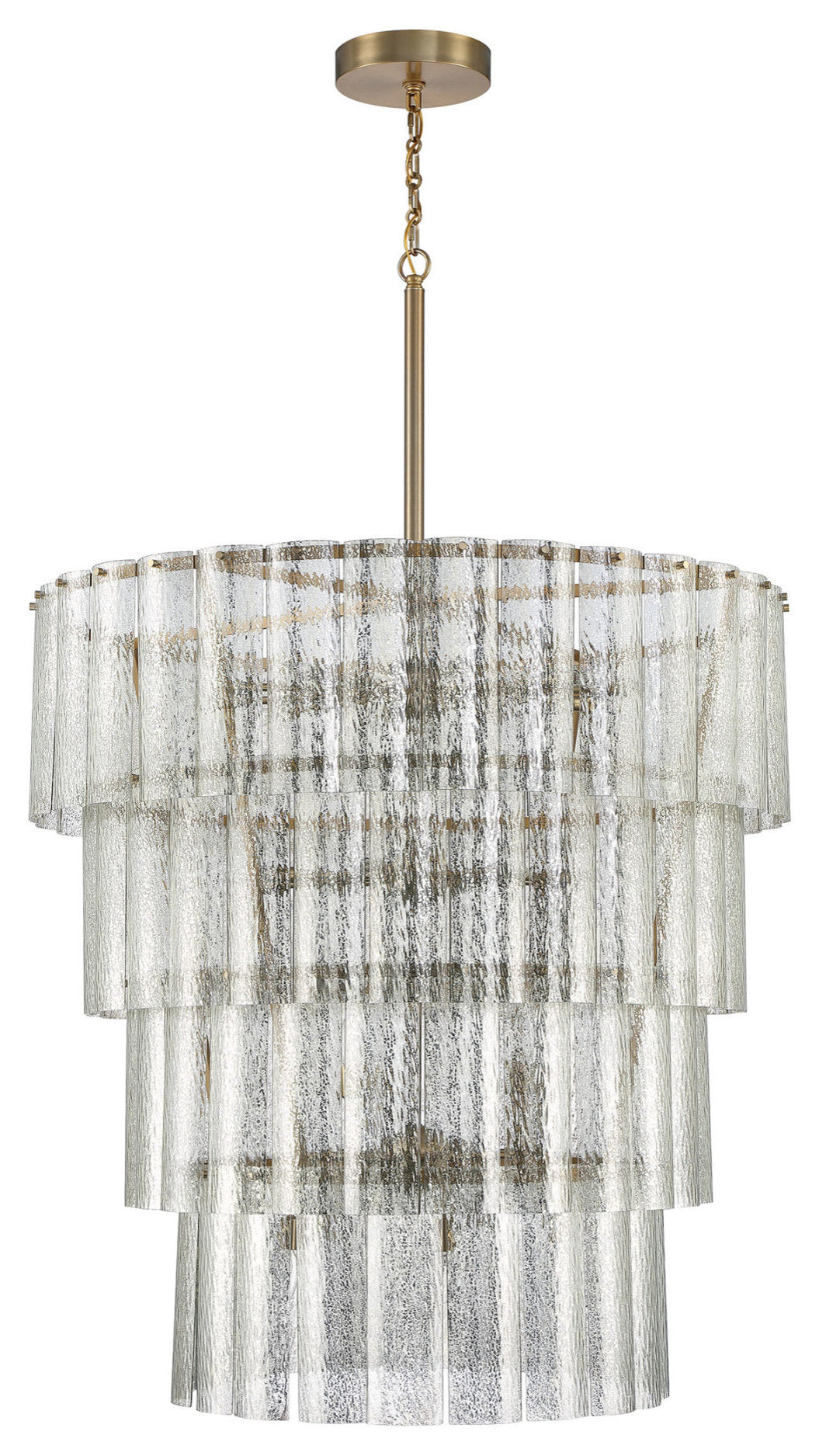 Craftmade 48628 Museo 4 Light 48"W Waterfall Chandelier - Brushed PolishedBy Craftmade