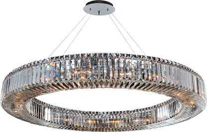 Rondelle Pendant, Chrome, 47"By KALCO LIGHTING
