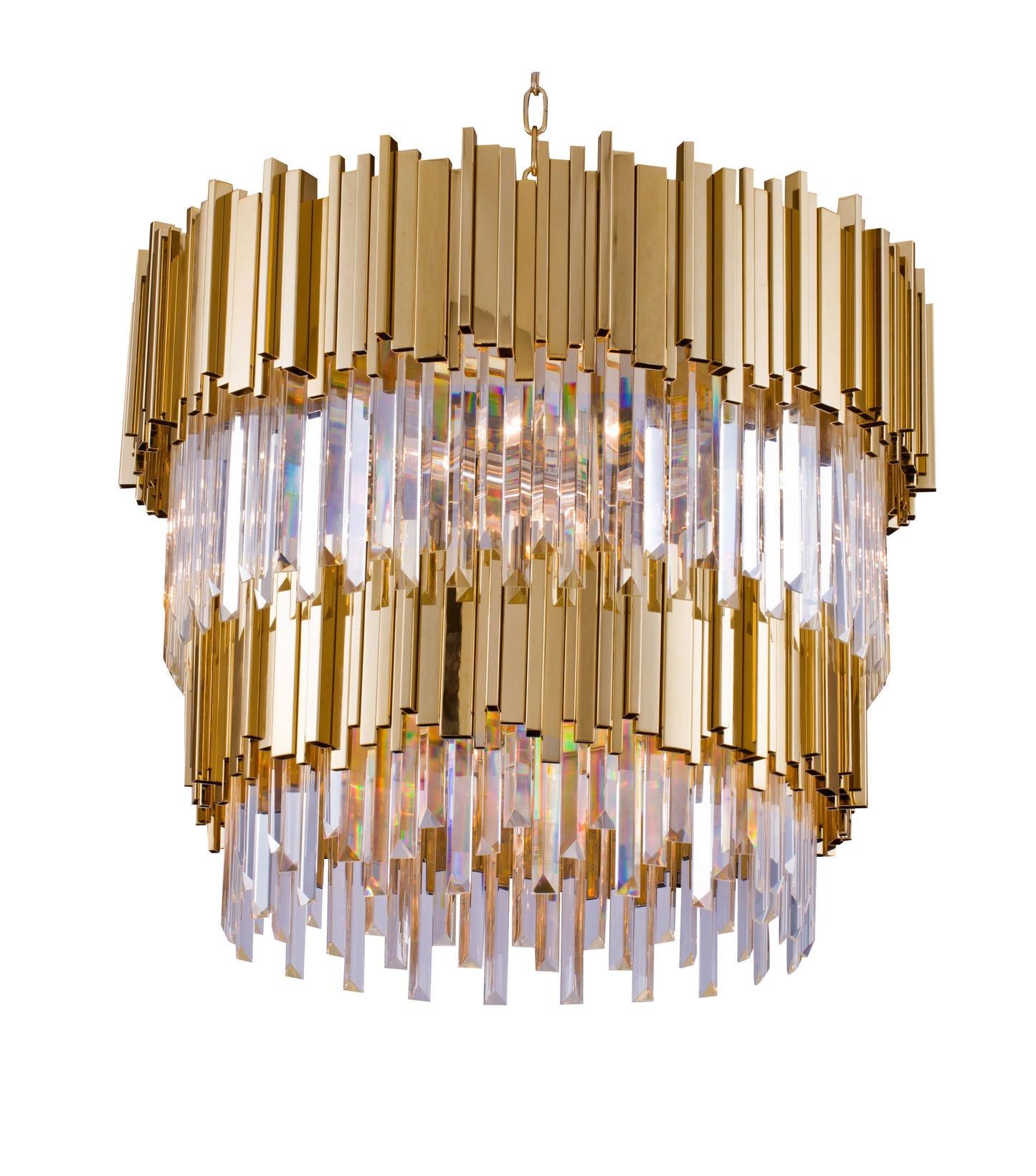 BETHEL INTERNATIONAL MU10-3 12-Light Chandelier,GoldBy Bethel Intl.