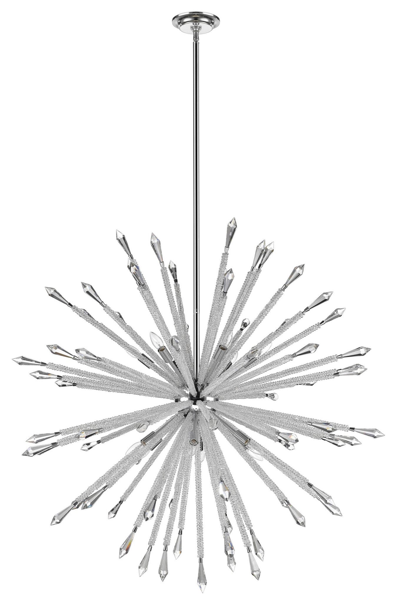 Z-Lite 4002-12 Soleia 12 Light 47"W Crystal Sputnik Chandelier - ChromeBy Z-LIte