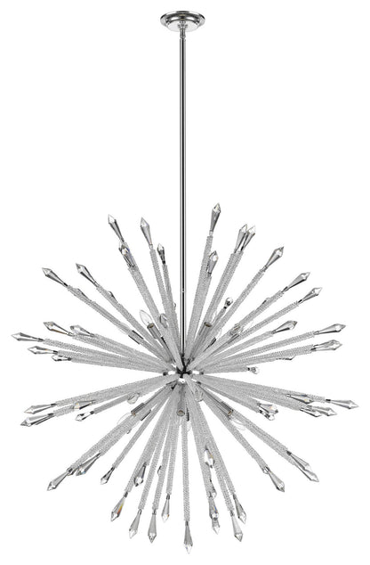 Z-Lite 4002-12 Soleia 12 Light 47"W Crystal Sputnik Chandelier - ChromeBy Z-LIte