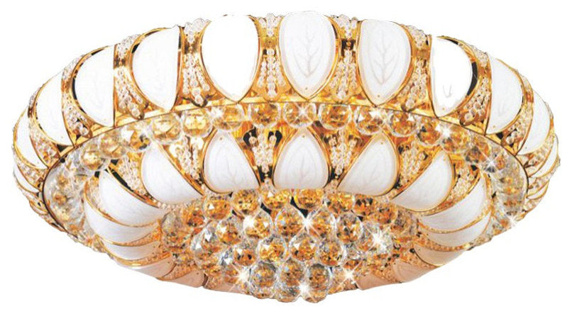 Acerenza | Luxury Modern Crystal LED Chandelier, Dia31.4xh9.8", Warm LightBy Miron Demid LLC