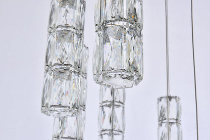 Elegant Lighting Polaris 38" Led Chandelier in ChromeBy Elegant Furniture & Lighting