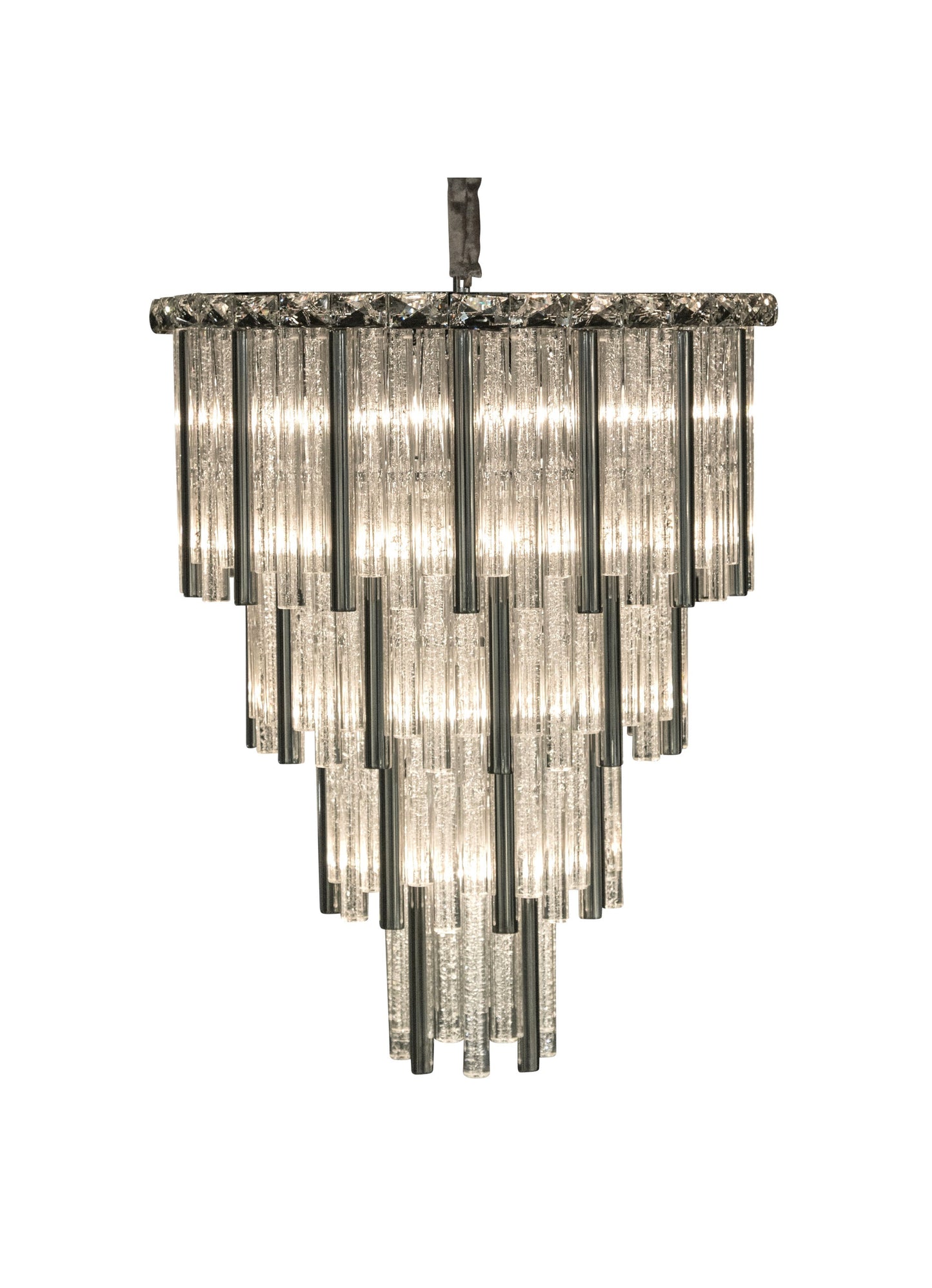 Chimes 18-Light Crystal Chandelier - SilverBy Michael Amini