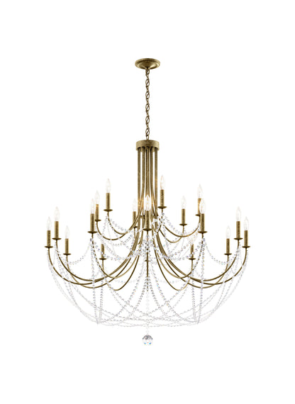 Schonbek Rj1018N-25H 18 Light Crystal Chandelier, MoonstoneBy Schonbek