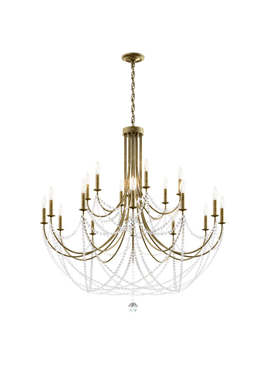 Schonbek Rj1018N-25H 18 Light Crystal Chandelier, MoonstoneBy Schonbek