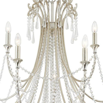 Crystorama arc-1919-ga-cl-mwp-xb-5912-WB Arcadia  15-Light 2-Tier ChandelierBy Crystorama Lighting