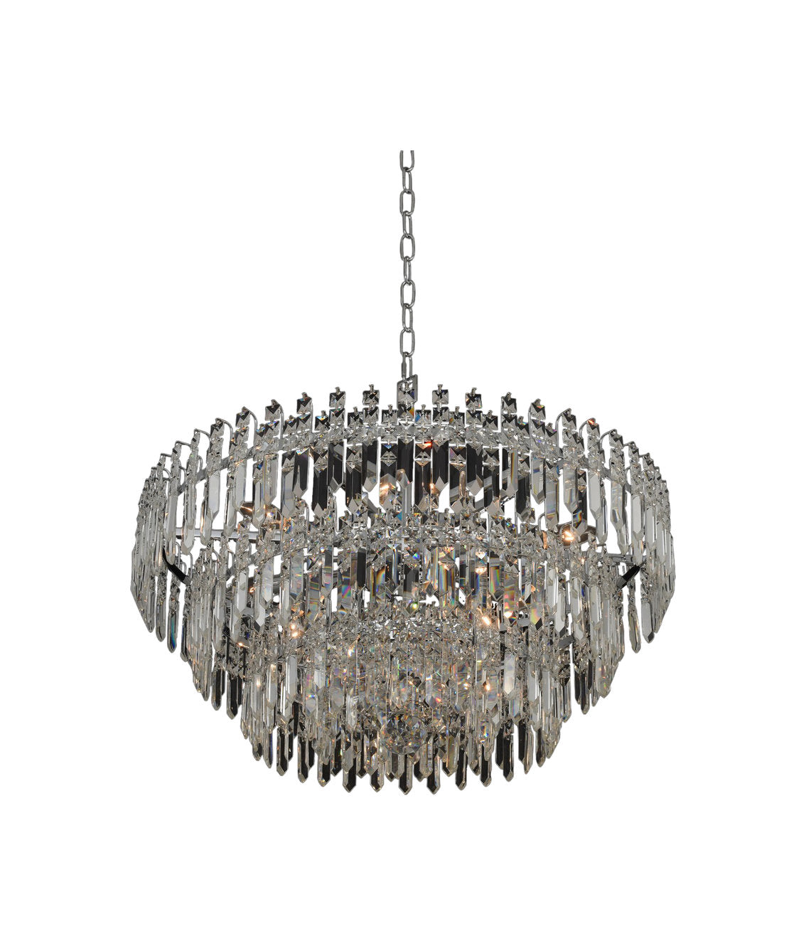 Pandoro 27x21" 9-Light Modern Large Pendants by AllegriBy Allegri Crystal by Kalco Lighting
