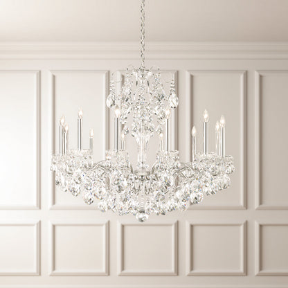 Schonbek St1849N-40H 12 Light Crystal Chandelier, Polished SilverBy Schonbek
