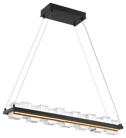 Bruco 2-Light Island Chandelier, BlackBy Eurofase Lighting