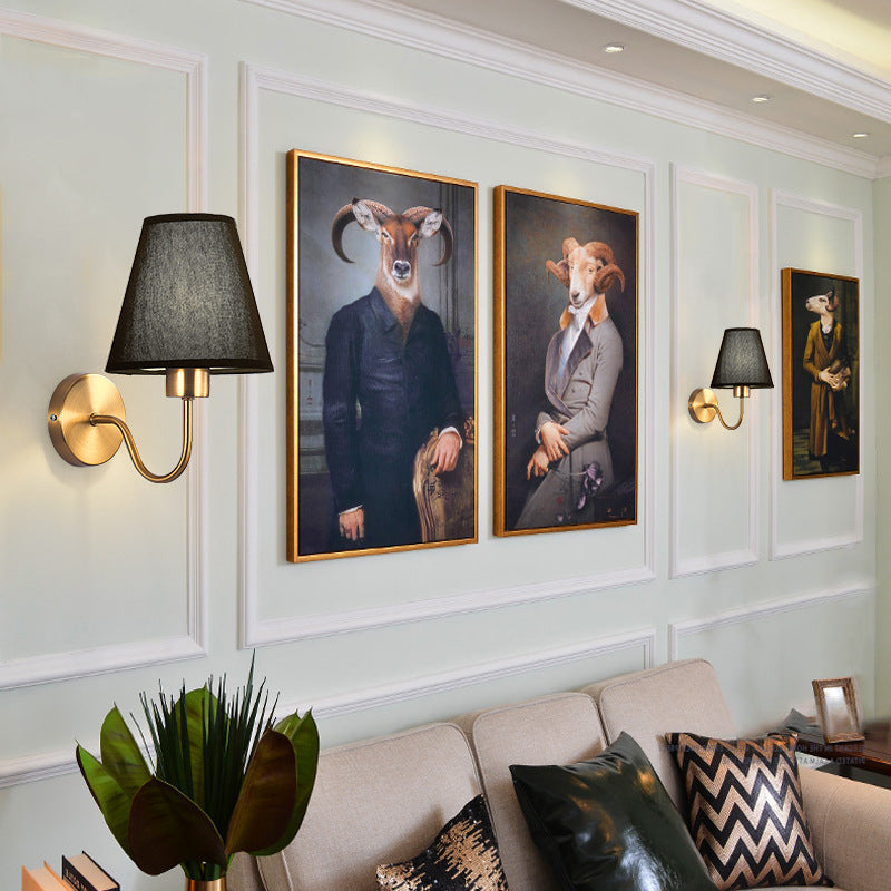 Modern Fabric Wall Lamp �C Bedroom, Bedside & Hotel Corridor Light