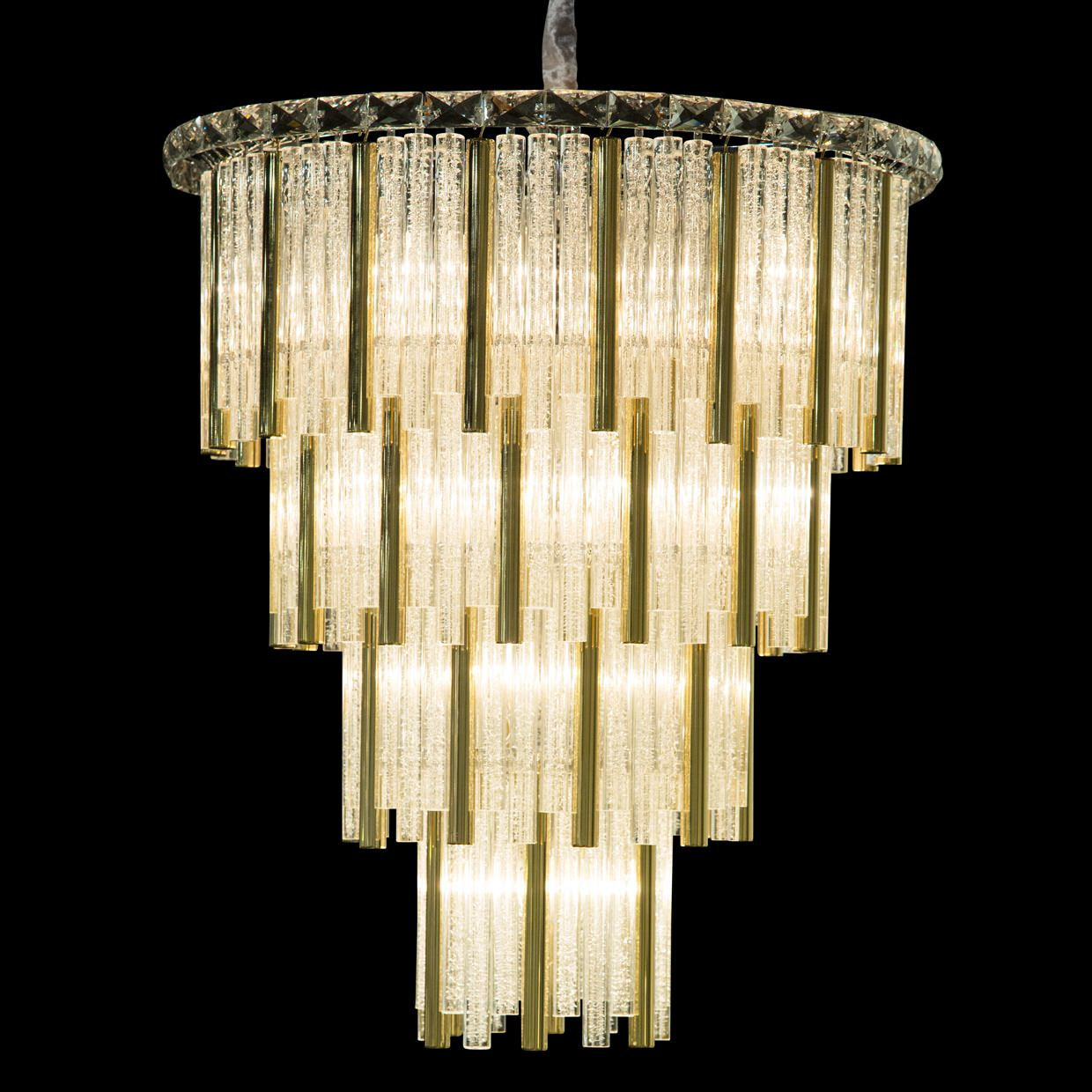 Chimes 18-Light Crystal Chandelier - GoldBy Michael Amini
