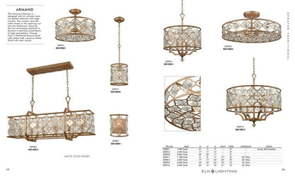 Six Light Chandelier - Chandelier - 2499-BEL-1795215 - Bailey Street HomeBy Bailey Street Home