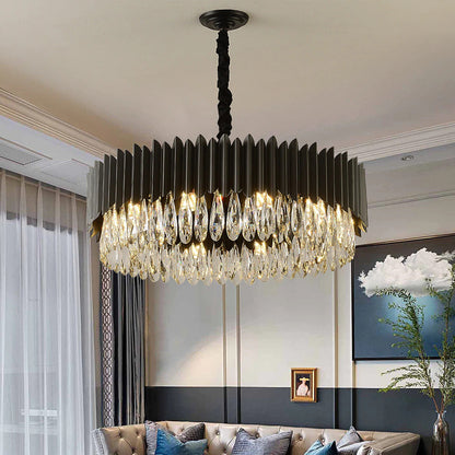 Lugano Crystal Chandelier, Diameter 37"By MORSALE