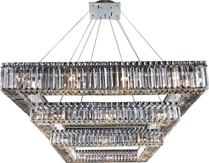 Quadro Square Pendant, Chrome, 16By KALCO LIGHTING
