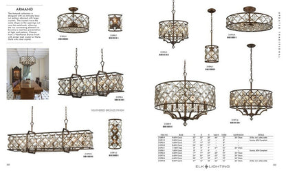 Six Light Chandelier - Chandelier - 2499-BEL-1795215 - Bailey Street HomeBy Bailey Street Home