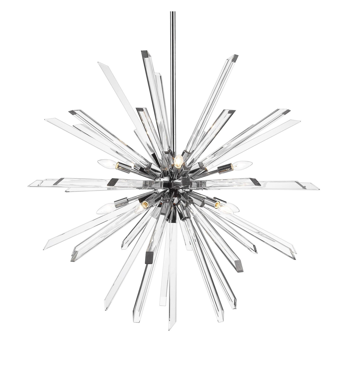 Z-Lite 4003-10 Burst 10 Light 42"W Crystal Sputnik Chandelier - ChromeBy Z-LIte