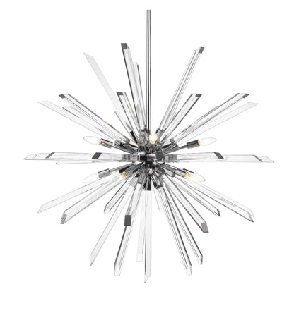 Z-Lite 4003-10 Burst 10 Light 42"W Crystal Sputnik Chandelier - ChromeBy Z-LIte