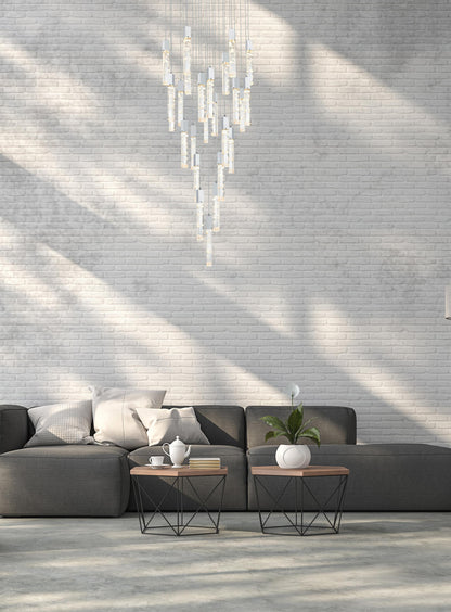 Home Living 42" Chandelier, ChromeBy Home Living