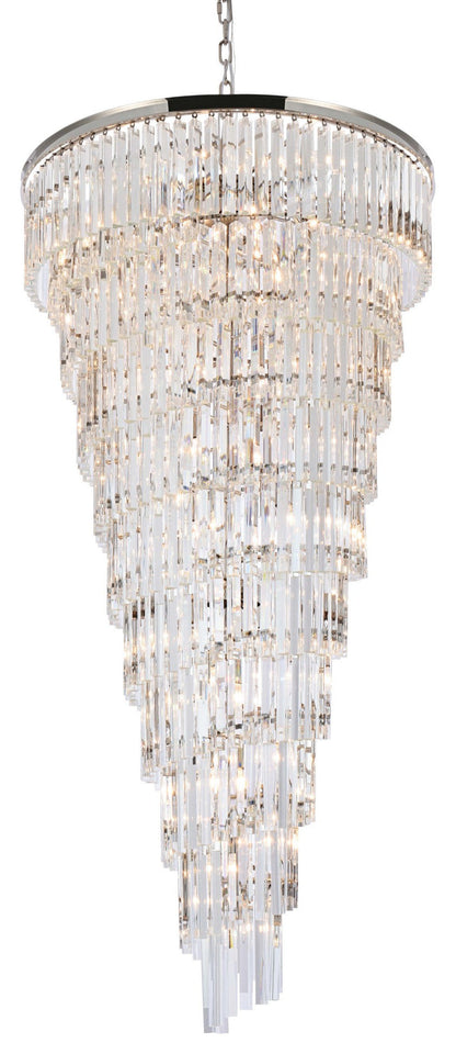 Elegant Lighting 1201SR36 Sydney 42 Light 37"W Crystal Waterfall - PolishedBy Elegant Furniture & Lighting