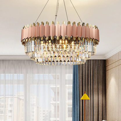 Gio 31" Rose Gold Modern ChandelierBy MORSALE