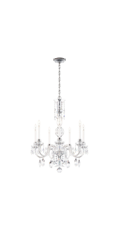 Schonbek Ha5806N-40H 7 Light Crystal Chandelier, SilverBy Schonbek