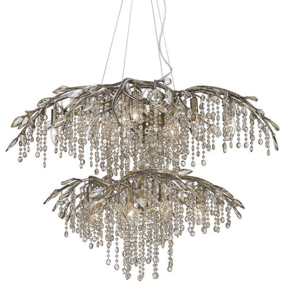 Autumn Twilight 18-Light, Two Tier Chandelier, Mystic Gold, Mystic GoldBy Golden Lighting