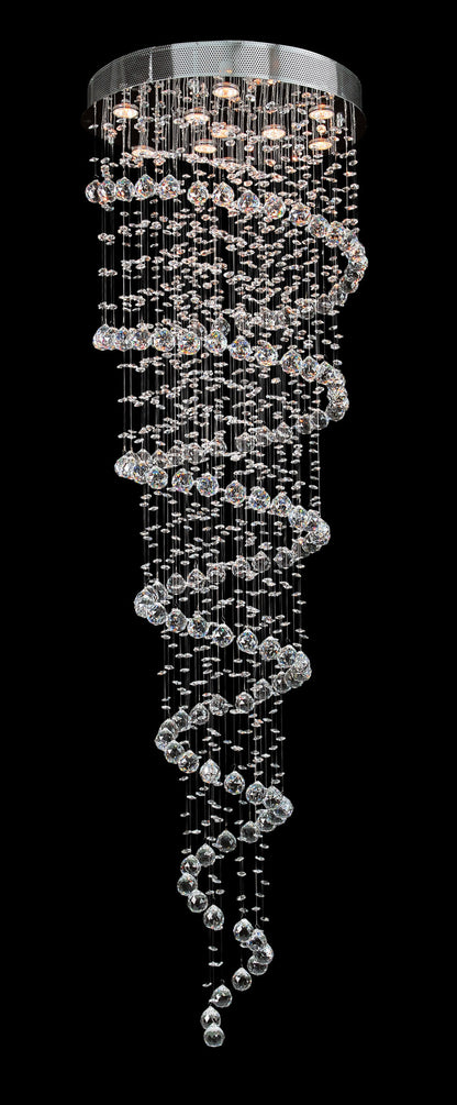 Artistry Lighting Galaxy Spiral Crystal Chandelier, 24x72By Artistry Lighting