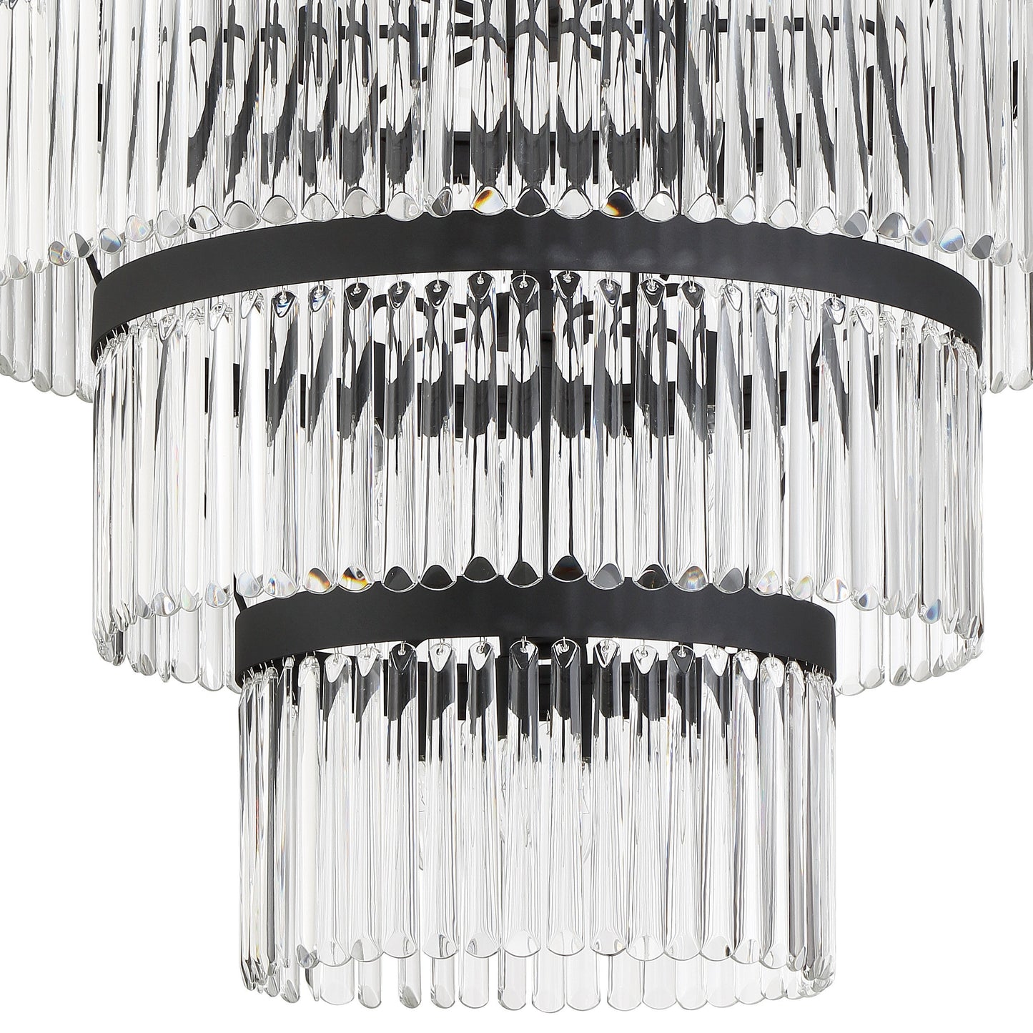 Emory 22-Light Black Forged Chandelier, Clear GlassBy Crystorama Lighting