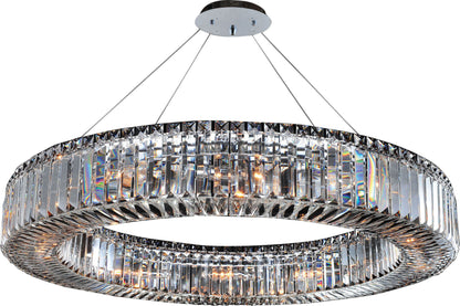 Rondelle Pendant, Chrome, 36"By KALCO LIGHTING
